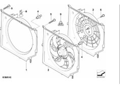 Recambio de electroventilador para bmw 3 (e46) 320 d referencia OEM IAM 64546988915  17117801423