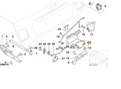 Recambio de cerradura maletero / porton para bmw 3 (e46) 320 d referencia OEM IAM 51247840617  