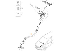 Recambio de varillaje cambio para opel zafira b furgoneta/monovolumen (a05) 1.7 cdti van (m75) referencia OEM IAM 758818  