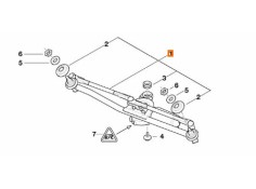 Recambio de motor limpia delantero para bmw 3 (e46) 320 d referencia OEM IAM 61617071693  