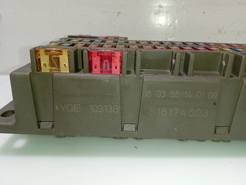 Recambio de caja reles / fusibles para rover serie 75 (rj) referencia OEM IAM YQE103138 160355140100 158174503