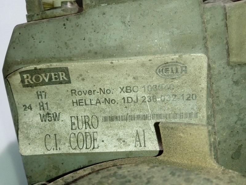 Recambio de faro derecho para rover serie 75 (rj) referencia OEM IAM XBC103040  