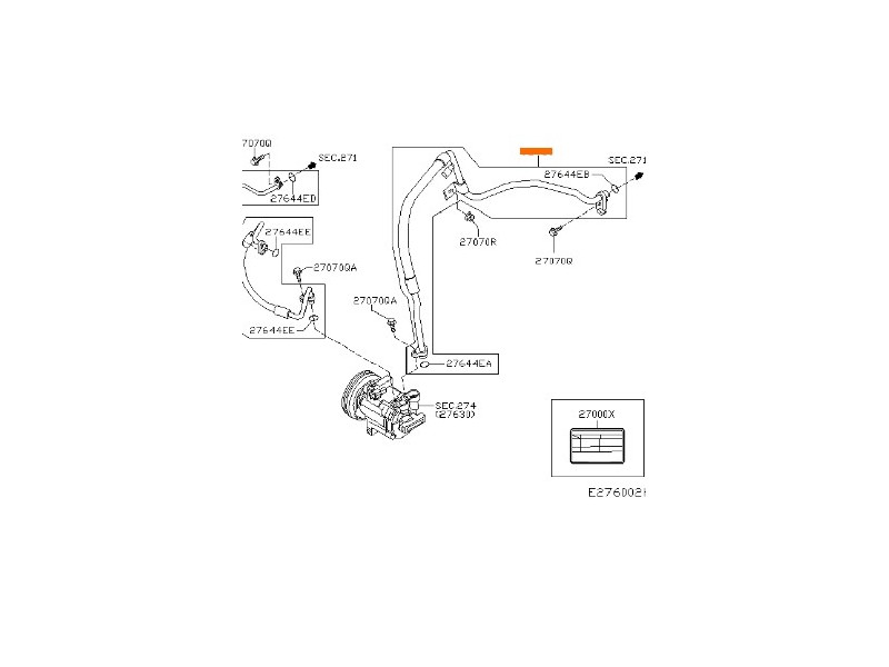 Recambio de tubos aire acondicionado para nissan micra iii (k12) 1.4 16v referencia OEM IAM 92480AX801  