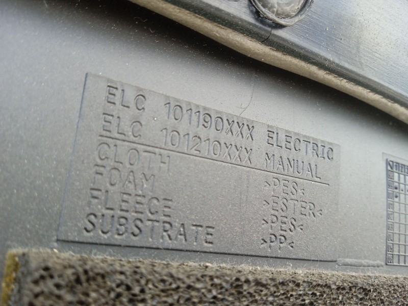 Recambio de guarnecido puerta trasera izquierda para rover serie 75 (rj) referencia OEM IAM ELC101190XXX  