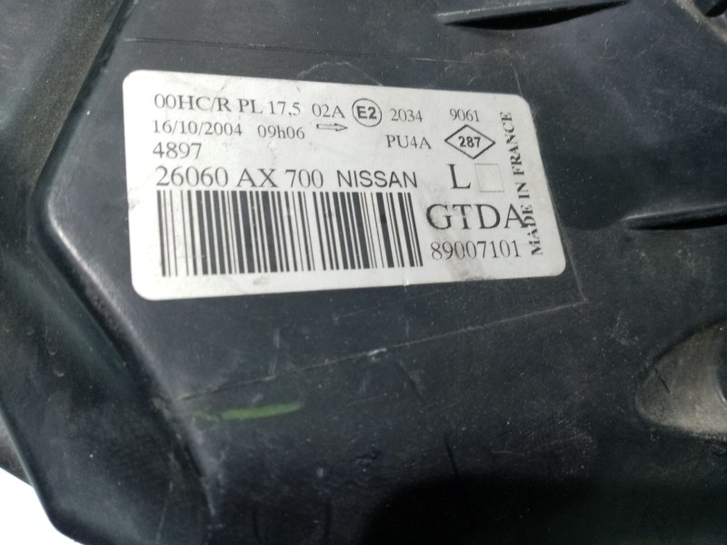 Recambio de faro izquierdo para nissan micra iii (k12) 1.4 16v referencia OEM IAM 26060AX700  