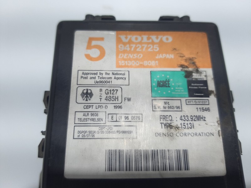 Recambio de modulo electronico para volvo s70 berlina referencia OEM IAM 9472725  