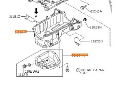 Recambio de carter para nissan micra iii (k12) 1.4 16v referencia OEM IAM 11111AX001  