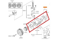 Recambio de cigueñal para nissan micra iii (k12) 1.4 16v referencia OEM IAM 12200AX200  