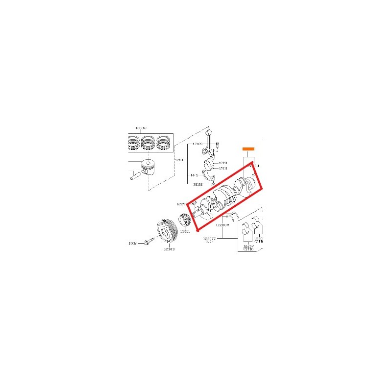 Recambio de cigueñal para nissan micra iii (k12) 1.4 16v referencia OEM IAM 12200AX200  