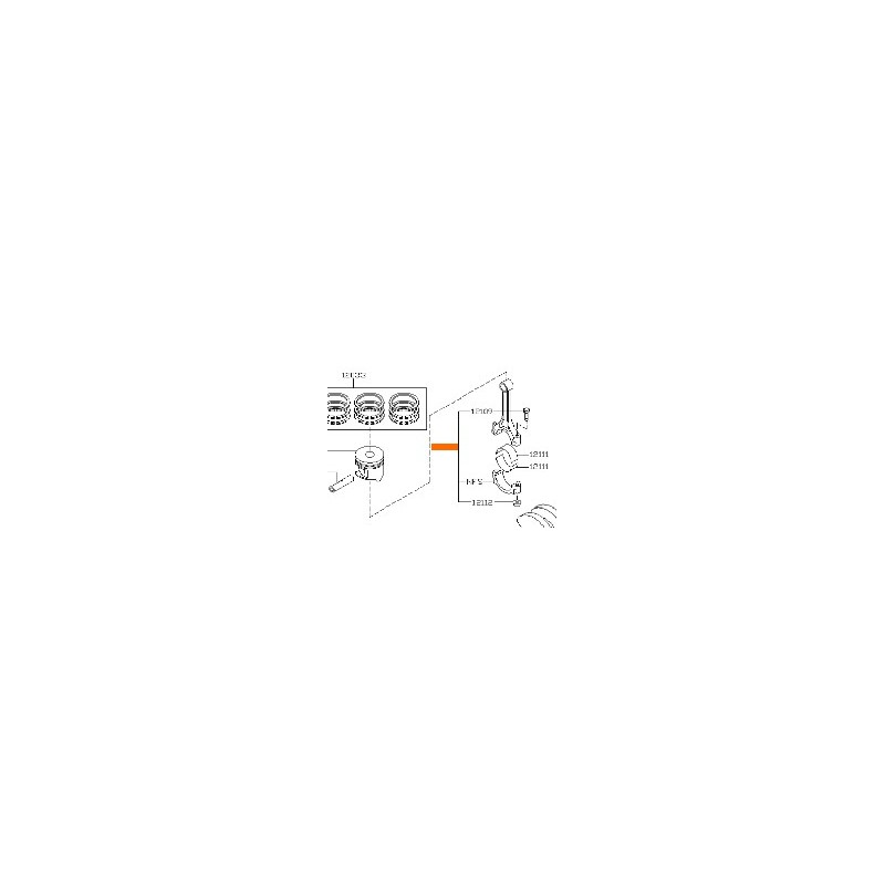 Recambio de piston para nissan micra iii (k12) 1.4 16v referencia OEM IAM 12010BX020  12100AX201