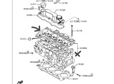 Recambio de culatin para mazda 3 sedán (bk) 1.6 di turbo (bk12y) referencia OEM IAM Y60110090  