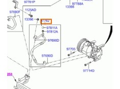 Recambio de tubos aire acondicionado para hyundai i20 i (pb, pbt) 1.1 crdi referencia OEM IAM 977624P250  