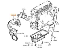 Recambio de moldura para mazda 3 sedán (bk) 1.6 di turbo (bk12y) referencia OEM IAM Y60110510A  