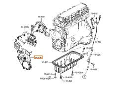 Recambio de moldura para mazda 3 sedán (bk) 1.6 di turbo (bk12y) referencia OEM IAM Y60110500  