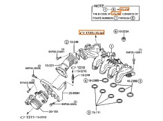 Recambio de colector admision para mazda 3 sedán (bk) 1.6 di turbo (bk12y) referencia OEM IAM Y60110220C  