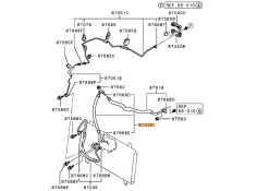 Recambio de tubos aire acondicionado para mitsubishi grandis (na_w) 2.4 mivec (na4w) referencia OEM IAM MR958130  