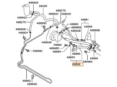 Recambio de tubo presion direccion asistida para mitsubishi grandis (na_w) 2.4 mivec (na4w) referencia OEM IAM MN103313 MR594648