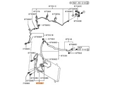 Recambio de tubos aire acondicionado para mitsubishi grandis (na_w) 2.4 mivec (na4w) referencia OEM IAM MR958131  