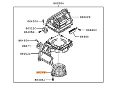 Recambio de ventilador calefaccion para mitsubishi grandis (na_w) 2.4 mivec (na4w) referencia OEM IAM MN173736 7802A007 MN166906