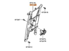 Recambio de elevalunas delantero derecho para mitsubishi grandis (na_w) 2.4 mivec (na4w) referencia OEM IAM MR959658   2