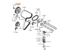 Recambio de piñon arbol levas para mazda 3 sedán (bk) 1.6 di turbo (bk12y) referencia OEM IAM Y60312425  