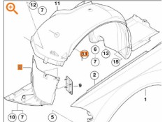 Recambio de paso de rueda delantero izquierdo para bmw 3 (e46) 320 d referencia OEM IAM 51717039677  51718193811