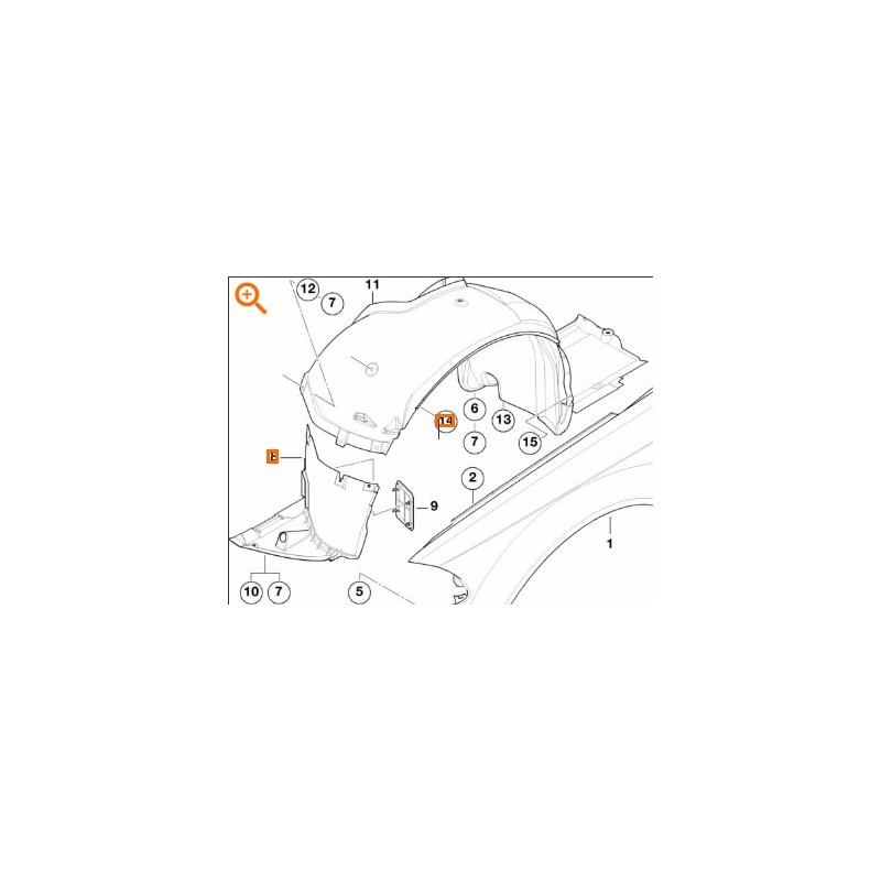 Recambio de paso de rueda delantero izquierdo para bmw 3 (e46) 320 d referencia OEM IAM 51717039677  51718193811