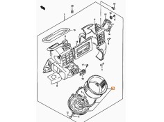 Recambio de ventilador calefaccion para suzuki vitara (et) hdi (se 420hdi) referencia OEM IAM 00000A00931 7420060A31000 