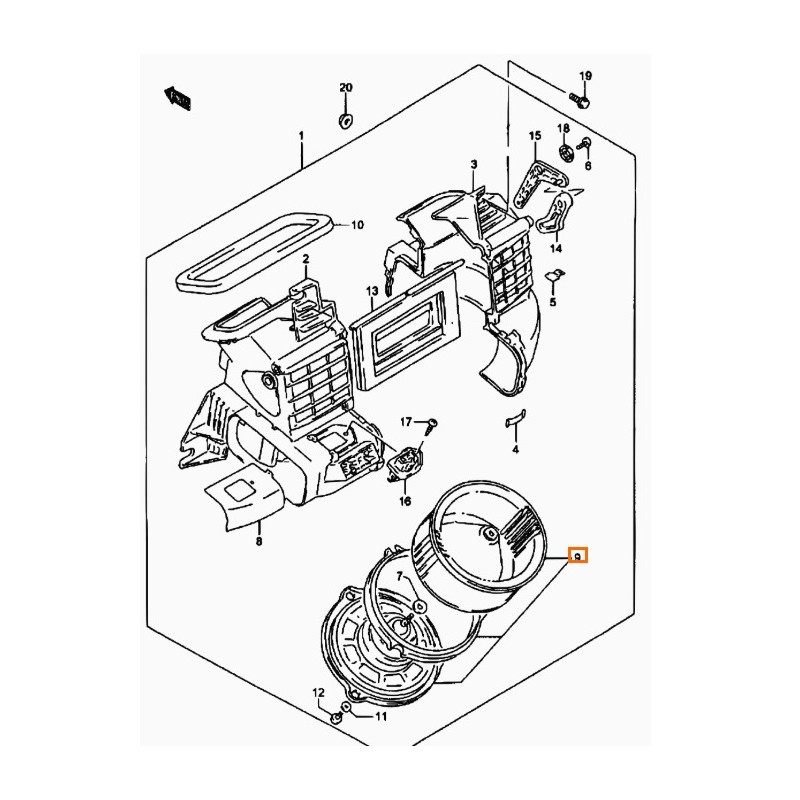 Recambio de ventilador calefaccion para suzuki vitara (et) hdi (se 420hdi) referencia OEM IAM 00000A00931 7420060A31000 