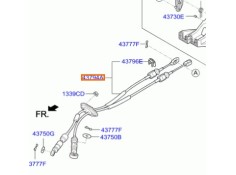 Recambio de varillaje cambio para hyundai i20 i (pb, pbt) 1.1 crdi referencia OEM IAM 437941J310  