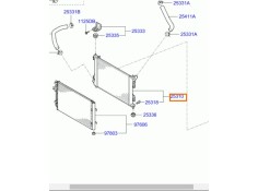 Recambio de radiador agua para hyundai i20 i (pb, pbt) 1.1 crdi referencia OEM IAM 253104P700  