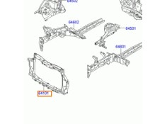 Recambio de panel frontal para hyundai i20 i (pb, pbt) 1.1 crdi referencia OEM IAM 641011J500  