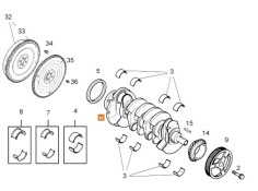 Recambio de cigueñal para opel astra g coupé 2.2 16v edition referencia OEM IAM 55563131  