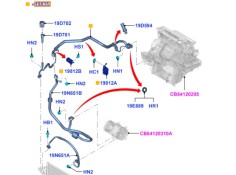 Recambio de tubos aire acondicionado para ford focus iii 1.6 ti referencia OEM IAM 1837591 1838282 