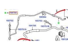 Recambio de tubos aire acondicionado para ford focus ii (da_, hcp, dp) 1.8 tdci referencia OEM IAM 1491677  