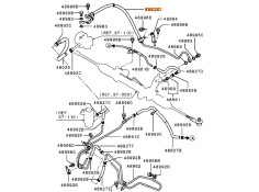 Recambio de tubo para mitsubishi grandis (na_w) 2.0 di-d (na8w) referencia OEM IAM 4455A064  