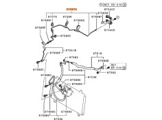 Recambio de tubos aire acondicionado para mitsubishi grandis (na_w) 2.0 di-d (na8w) referencia OEM IAM 7815A181  