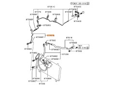 Recambio de tubos aire acondicionado para mitsubishi grandis (na_w) 2.0 di-d (na8w) referencia OEM IAM 7815A178  