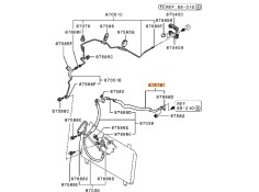 Recambio de tubos aire acondicionado para mitsubishi grandis (na_w) 2.0 di-d (na8w) referencia OEM IAM 7815A005  