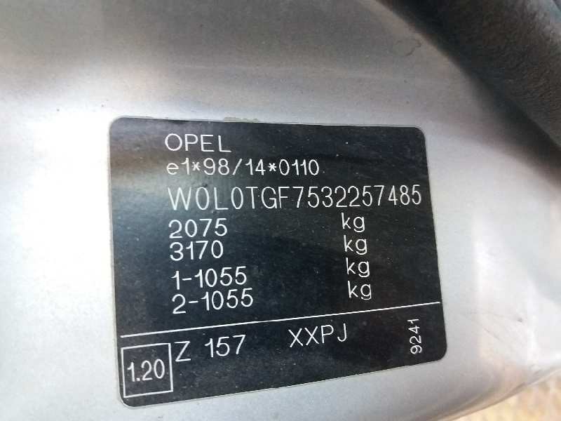 opel zafira a elegance   |   08.00 - 12.05 | 2000 - 2005 | 101 cv / 74 kw del año 2000