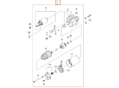 Recambio de motor de arranque para daewoo matiz (m100, m150) 0.8 referencia OEM IAM 96518887 96618789 
