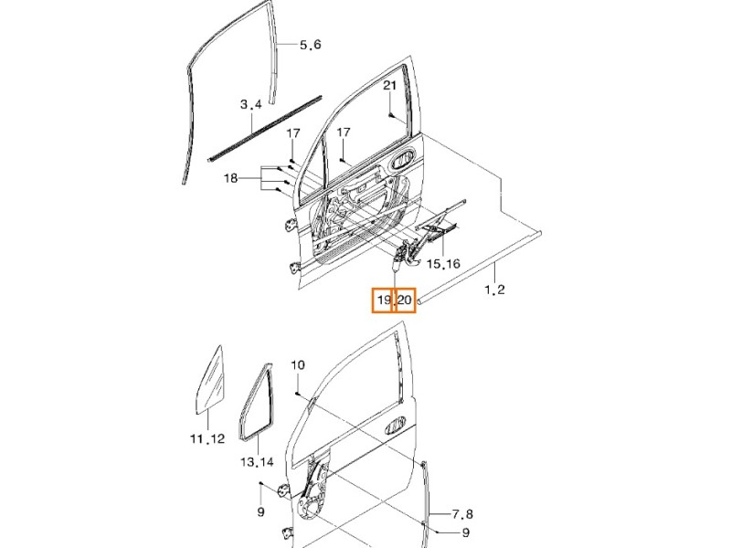 Recambio de elevalunas delantero derecho para daewoo matiz (m100, m150) 0.8 referencia OEM IAM 96314610  