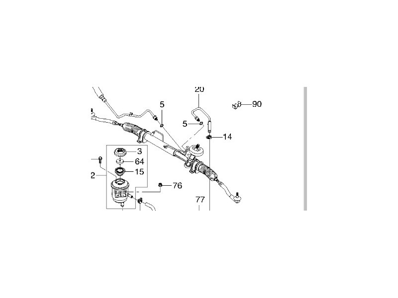 Recambio de cremallera direccion para daewoo kalos (klas) 1.2 referencia OEM IAM 96425093  