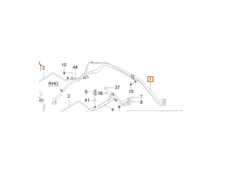 Recambio de tubos aire acondicionado para daewoo kalos (klas) 1.2 referencia OEM IAM 96539340  