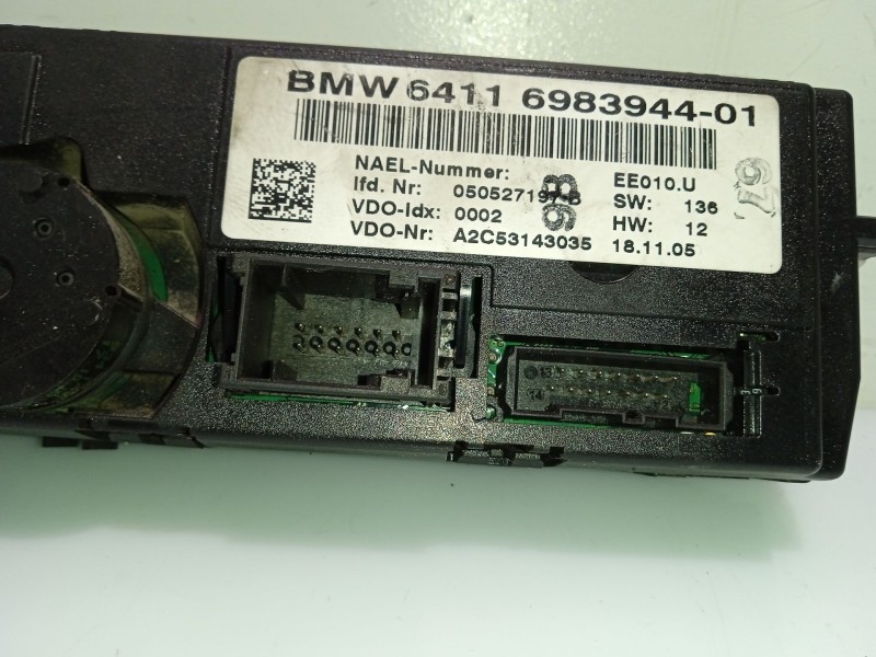 Recambio de mando climatizador para bmw 3 (e90) 320 d referencia OEM IAM 64116983944 6411698394401 A2C53143035