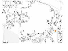 Recambio de tubos aire acondicionado para bmw 3 (e90) 320 d referencia OEM IAM 64526987992 64536951638 