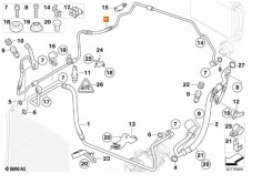 Recambio de tubos aire acondicionado para bmw 3 (e90) 320 d referencia OEM IAM 64539151734  