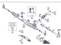 Recambio de cremallera direccion para mercedes-benz clk (c209) clk 270 cdi (209.316) referencia OEM IAM 203460110087  