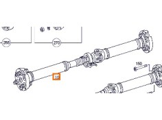 Recambio de cardan trasero para mercedes-benz clk (c209) clk 270 cdi (209.316) referencia OEM IAM 2034105106  