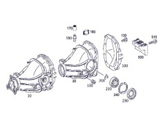 Recambio de diferencial trasero para mercedes-benz clk (c209) clk 270 cdi (209.316) referencia OEM IAM 210350366280  